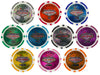 Las Vegas 14 Gram Clay Poker Chips in Acrylic Carrier - 600 Ct.