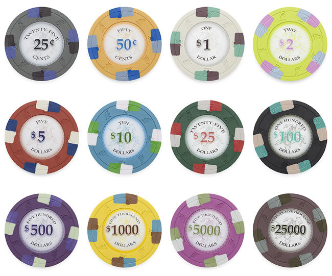 Poker Knights 13.5 Gram Clay Poker Chips