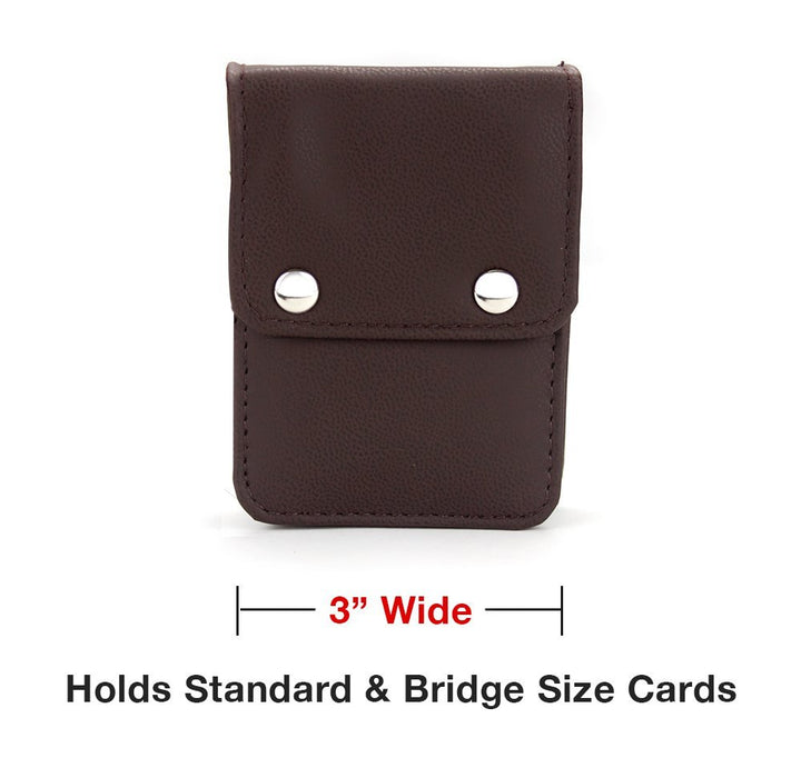 Single Deck Leather Playing Card Case