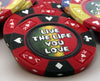 Prestige Series Custom Poker Chip - Rasta