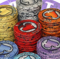 Marbled Series 10 Gram Ceramic Custom Poker Chip Sample Pack - 8 chips