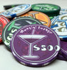 10 Gram Ceramic Custom Poker Chips - Semi Custom - Martini Series