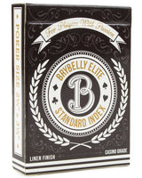 Brybelly Elite Medusa - 12 Black-Gold Decks - Poker (Wide) Size / Regular Index