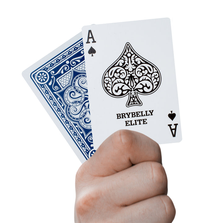 Blue Brybelly Elite Medusa Deck - Poker (Wide) Size / Regular Index