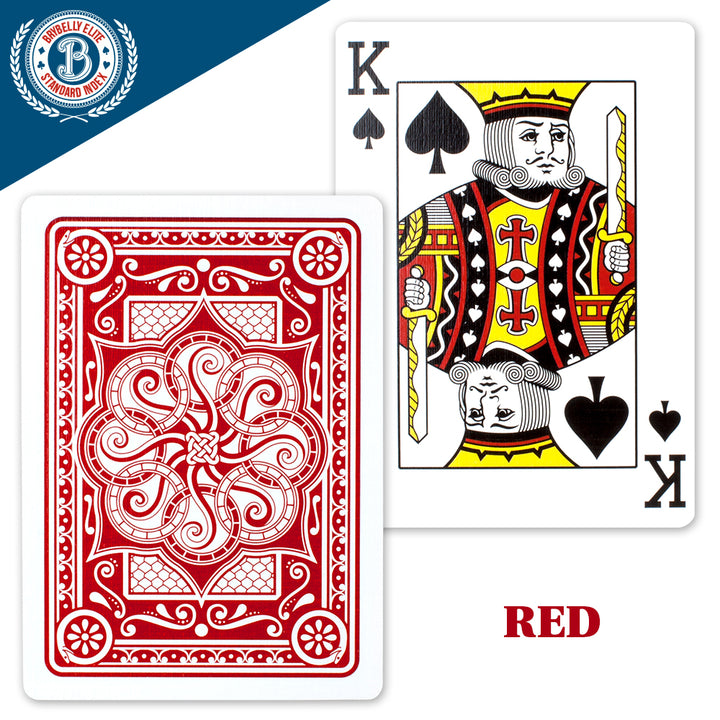 Red Brybelly Elite Medusa Deck - Poker (Wide) Size / Regular Index