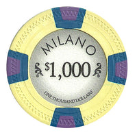 Milano 10 Gram Clay Poker Chips