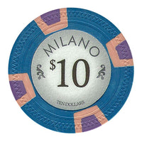 Milano 10 Gram Clay Poker Chips