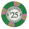 Milano 10 Gram Clay Poker Chips in Rolling Aluminum Case - 1000 Ct.