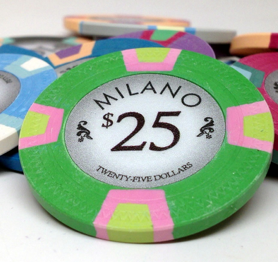 Milano 10 Gram Clay Poker Chips