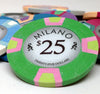 Milano 10 Gram Clay Poker Chips in Acrylic Trays - 200 Ct.