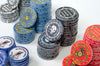 Ceramic Military Challenge Coins Custom Poker Chip Sample Pack - 7 chips