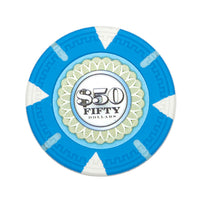 The Mint 13.5 Gram Clay Poker Chips in Acrylic Trays - 200 Ct.