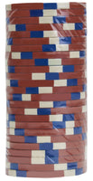 Monaco Club 13.5 Gram Clay Poker Chips - Stack Shot - $5