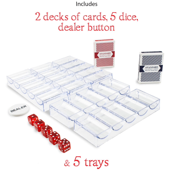 Monaco Club Poker Set Accessories Included With Premium Aluminum Case