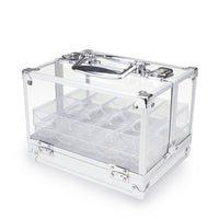 600 capacity Acrylic Poker Chip Case - Empty View