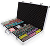 Monaco Club 13.5 Gram Clay Poker Chip Set in Aluminum Case - 750 Ct.