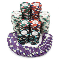 Monaco Club 13.5 Gram Clay Poker Chips Stacked