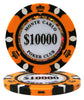 Monte Carlo 14 Gram Clay Poker Chips in Acrylic Carrier - 1000 Ct.