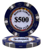 Monte Carlo 14 Gram Clay Poker Chips in Acrylic Trays - 200 Ct.