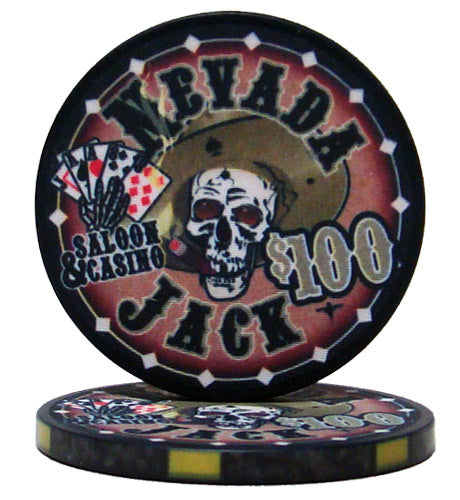 Nevada Jacks Skull 10 Gram Ceramic Poker Chip Sample Pack - 9 Chips