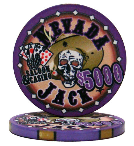 Nevada Jacks Skull 10 Gram Ceramic Poker Chip Sample Pack - 9 Chips