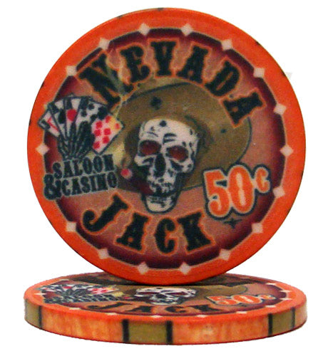 Nevada Jacks Skull 10 Gram Ceramic Poker Chip Sample Pack - 9 Chips