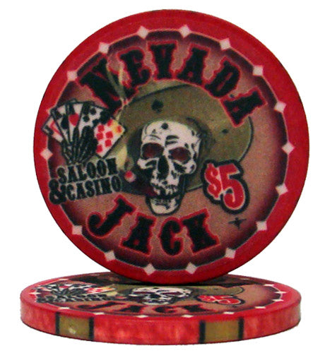 Nevada Jacks Skull 10 Gram Ceramic Poker Chip Sample Pack - 9 Chips