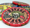 Nevada Jacks Skull 10 Gram Ceramic Poker Chip Sample Pack - 9 Chips