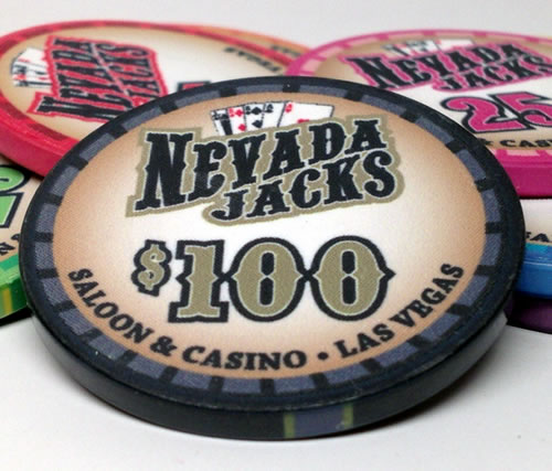 Nevada Jacks Saloon Series 10 Gram Ceramic Poker Chip Sample Pack - 8 Chips