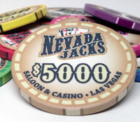 Nevada Jacks Saloon Series 10 Gram Ceramic Poker Chip Sample Pack - 8 Chips