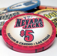 Nevada Jacks Saloon Series 10 Gram Ceramic Poker Chip Sample Pack - 8 Chips