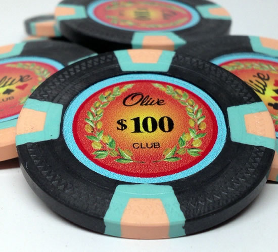 10 Gram Prestige Series Trapezoid Clay Custom Poker Chip Sample Pack - 6 chips