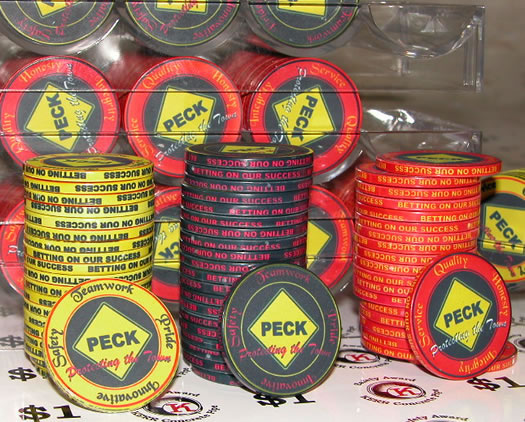 10 Gram Ceramic Custom Poker Chips - Full Custom Design Sample Pack - 7 chips