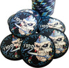 Pieces of Eight 10 Gram Ceramic Pirate Poker Chips Sample Pack - 7 Chips