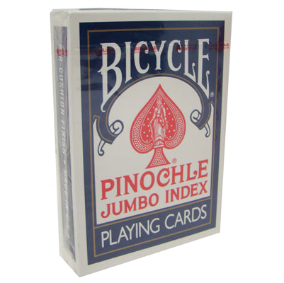 Bicycle Pinochle Red & Blue Jumbo Index Playing Cards - 12 Decks