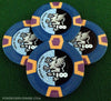 10 Gram Prestige Series Trapezoid Clay Custom Poker Chip Sample Pack - 6 chips