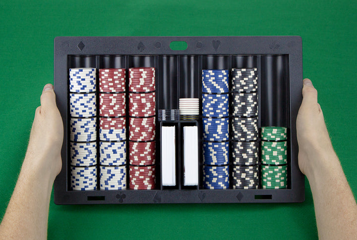 6 Row Plastic Poker Dealer Chip Tray