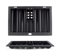 6 Row Plastic Poker Dealer Chip Tray