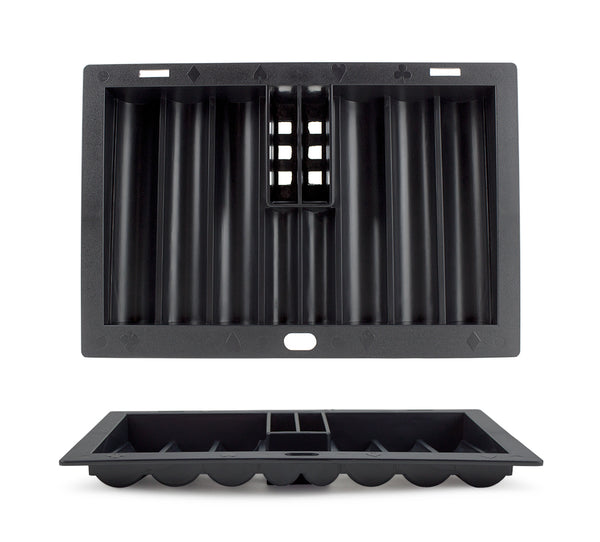 6 Row Plastic Poker Dealer Chip Tray