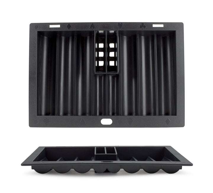 6 Row Plastic Poker Dealer Chip Tray