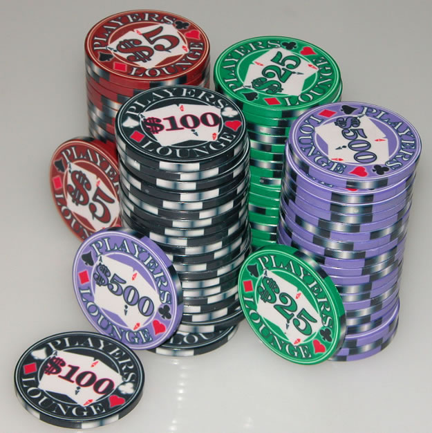 10 Gram Ceramic Custom Poker Chips - Full Custom Design Sample Pack - 7 chips