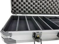 Premium Heavy Duty 500 Chip Capacity Aluminum Poker Case - Corner Interior View