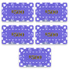 Rectangular $500 Purple Poker Plaques - Qty 5