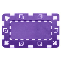 Rectangular Blank Purple Poker Plaques - Qty 5