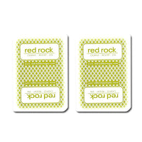 Single Deck Used in Casino Playing Cards - Red Rock