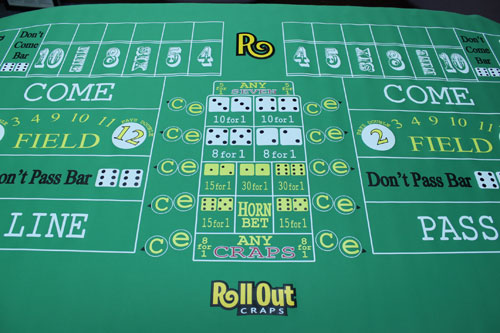 Rollout Gaming Craps Table Top