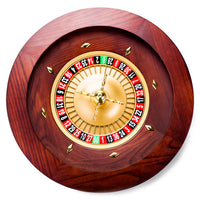 Casino Grade Deluxe Wooden Roulette Wheel - 18 inch