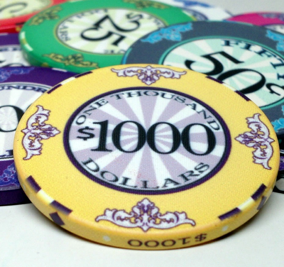 Scroll 10 Gram Ceramic Poker Chips