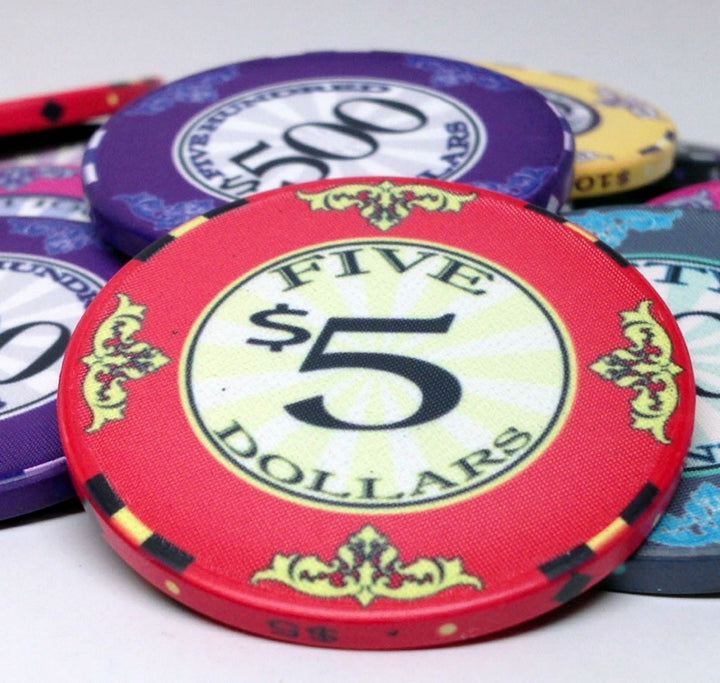 Scroll 10 Gram Ceramic Poker Chip Sample Pack 