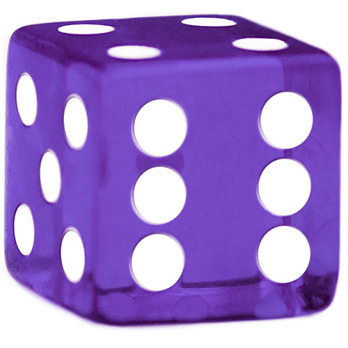 Single Purple 19mm Dice